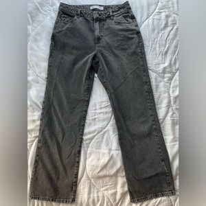 Garage denim black straight jeans size 9
